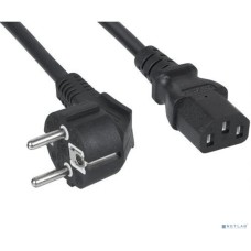 FILUM Кабель питания FL-PC-SH90/C13-C2-1.8-BK ПВС-АП 3x1.5 CEE 7/7(Schuko) угловая - C13, 220/250В, 10А, чёрный, 1.8м (1005446)