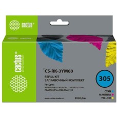 CACTUS Заправочный набор CS-RK-3YM60 №305 многоцветный 3x30мл для HP DeskJet 2710/2120/2721/2722