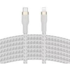 BELKIN Кабель BoostCharge PRO Flex USB-C-Lightning Braided Silicone Cable. Длина: 1м. Цвет: белый