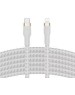 BELKIN Кабель BoostCharge PRO Flex USB-C-Lightning Braided Silicone Cable. Длина: 1м. Цвет: белый