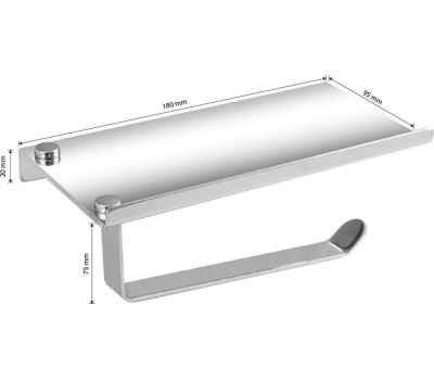 Аксессуары для ванной комнаты и туалета GFMARK 79905 Держатель туалетной бумаги антивандальный