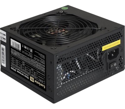Блок питания EXEGATE 500W XP500, ATX, PC, black, 12cm fan, 24p+4p, 6/8p PCI-E, 3*SATA, 2*IDE, FDD (EX219463RUS)