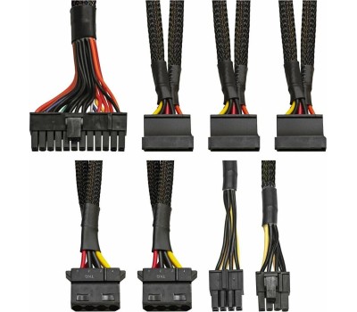 Блок питания EXEGATE 500W XP500, ATX, PC, black, 12cm fan, 24p+4p, 6/8p PCI-E, 3*SATA, 2*IDE, FDD (EX219463RUS)