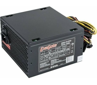Блок питания EXEGATE 500W XP500, ATX, PC, black, 12cm fan, 24p+4p, 6/8p PCI-E, 3*SATA, 2*IDE, FDD (EX219463RUS)