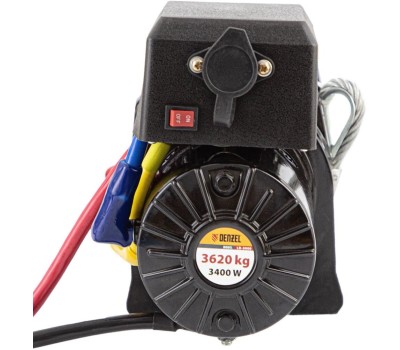 Лебедка автомобильная DENZEL Лебедка автомобильная электрическая LB- 3000, 3,6 т, 3,4 кВт, 12 В 52023
