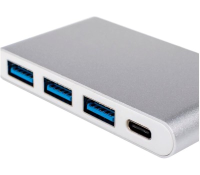 Переходник TYPE-C ATCOM (AT2808) Переходник TYPE-C 3.1|(m) - 3xUSB 3.0 (f)+TYPE C(f) 0.10M белый