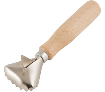 Рыбочистка MALLONY Рыбочистка с деревянной ручкой, с ножом,155 мм, бук (003869)