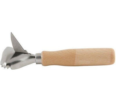 Рыбочистка MALLONY Рыбочистка с деревянной ручкой, с ножом,155 мм, бук (003869)