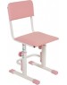Стул POLINI Стул для школьника регулируемый Polini kids City / Polini kids Smart L, белый-розовый (1кор)