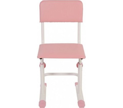 Стул POLINI Стул для школьника регулируемый Polini kids City / Polini kids Smart L, белый-розовый (1кор)