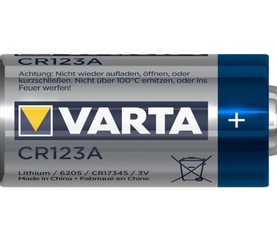 VARTA Батарея Professional BL1 Lithium CR123A (1шт) блистер