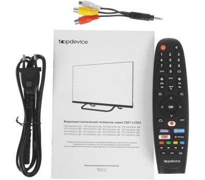 Телевизор Topdevice 32''/HD/VA/Smart WildRed/1-8ГБ/BT/черный. (TDTV32CS04HBK)