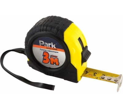 PARK Рулетка с фиксатором ПВХ корпус, 3мх16мм (105972)