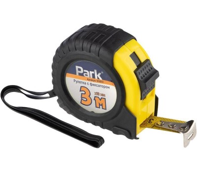PARK Рулетка с фиксатором ПВХ корпус, 3мх16мм (105972)