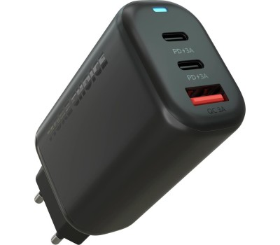 СЗУ MORE CHOICE (4610196409646) NC79 1USB+2Type-C 3.0A PD 65W быстрая зарядка Black