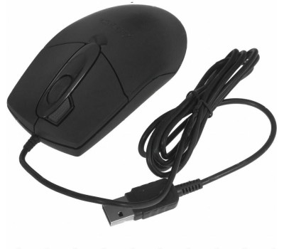 Мышь A4TECH Мышь OP-730D черный оптическая 1200dpi USB 4but