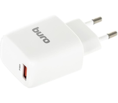 СЗУ BURO Сетевое зарядное устройство BUWG1, USB-A, 18Вт, 3A, белый [buwg18p100wh]