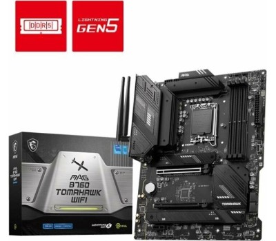 Материнская плата MSI Материнская плата MAG B760 TOMAHAWK WIFI, Socket LGA 1700, Intel B760, ATX, Ret