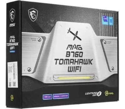 Материнская плата MSI Материнская плата MAG B760 TOMAHAWK WIFI, Socket LGA 1700, Intel B760, ATX, Ret