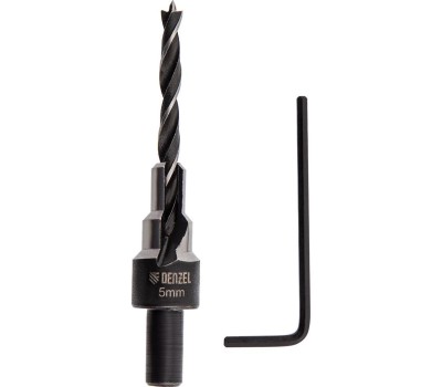 Сверло DENZEL Сверло-зенкер под конфирмат, 5 мм // 704205