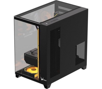 Корпус для ПК FORMULA Корпус mATX Crystal Z9M, Mini-Tower, без БП, черный [crystal z9m b]