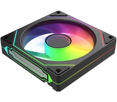 BLOODY Вентилятор CF-12 LCD 120мм, 4-pin, 1800об/мин, 11 - 32 дБ, ARGB, черный, Ret [cf-12-argb120-bk]