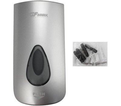 GFmark - Дозатор для ПЕНЫ, пластик АБС, СЕРЫЙ, большой, с глазком - капля, 1000 мл 654