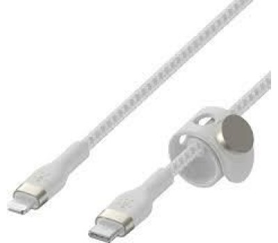 BELKIN Кабель BoostCharge PRO Flex USB-C-Lightning Braided Silicone Cable. Длина: 1м. Цвет: белый