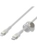 BELKIN Кабель BoostCharge PRO Flex USB-C-Lightning Braided Silicone Cable. Длина: 1м. Цвет: белый