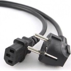 Кабель GEMBIRD/Cablexpert (00331) PC-186, 1.8м, Schuko- C13, 6А, черный