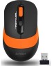 Мышь A4TECH Fstyler FG10 черный/оранжевый оптическая (2000dpi) беспроводная USB