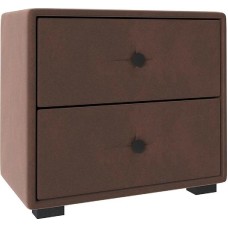 Тумба прикроватная НК-МЕБЕЛЬ TANGO тумба прикроватная Велюр Шоколад 72306852 (1 кор.)