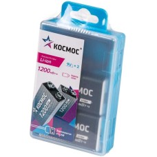 Аккумулятор КОСМОС KOCLi9V1200mAh2B - 1 шт в составе упаковки