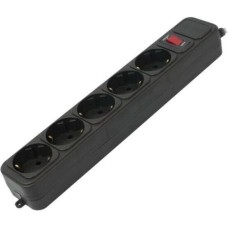 PC PET AP01006-1.8-B 1.8м (5 розеток) черный (пакет ПЭ)
