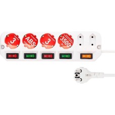 MOST Сетевой удлинитель A16, 3м, белый [ a16-б 3м]