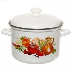 Кастрюля ЛЫСЬВА 16124АП2 Итал.кухня эмал 3,0л