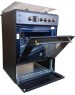 Комбинированная плита VESTA Valencia VGE 6042.1245678 Retro CHU черная матовая