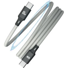 Кабель AKSBERRY (6900307920015) X164 Magnetic Type C - Type C, серый