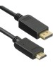 KINGPRICE Кабель KP-DP1.2-HD2.0-1.5m, DisplayPort (m) (прямой) - HDMI (m) (прямой), GOLD , круглое, 1.5м, черный