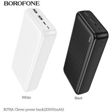 Power bank BOROFONE (6941991121494) BJ78A Black - 20000mAh 2USB