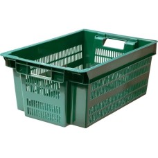 Ящик ТАРА.РУ Север помнит 125 полимерный 600х400х250 перфорированный зеленый (35588)