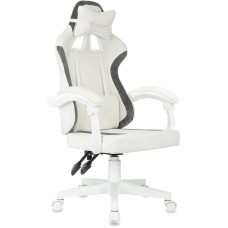 KNIGHT Кресло игровое Wolf WH молочный/серый крестов. пластик пластик белый