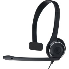 SENNHEISER Гарнитура PC 7, для контактных центров, накладные, проводные, моно, черный [504196]