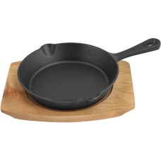 Сковорода MY REAL IRON COOK Сковорода порц чугун лит/руч 15см на подставке TM