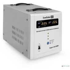 Фильтр сетевой Exegate EX291761RUS Стабилизатор напряжения ExeGate Expert AS-20000 (20000ВА, вход 140-260В, цветной дисплей, выход 220В±8%, КПД 98%, 5 уровней защиты, задержка, усиленный метал. корпус, клем.колодка