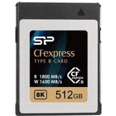 Карта памяти SILICON POWER Карта памяти CFexpress 512 ГБ, 1800 МБ/с, SP512GBCFEB21V10, 1 шт., без адаптера