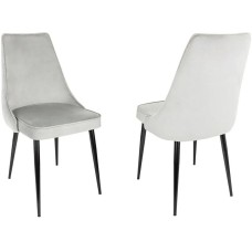 БЮРОКРАТ Комплект стульев CH-K4_2, 2шт, на ножках, ткань, светло-серый [ch-k4_1/hl09_2]