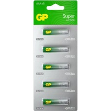 GP AAA Батарейка Super Alkaline 24AA21-2CRSC5, 5 шт