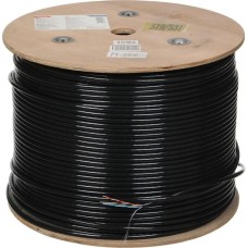 BURO Кабель сетевой BU-CCA-050-OUTDOOR UTP 4 пары cat.5E solid 0.50мм CCA 305м черный outdoor