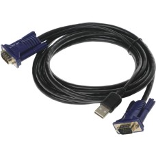 ORIGO Кабель KVM OKVMCU3 3м черный VGA-USB (m) (OKVMCU3/A1A)
